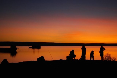 fishing on the bay, Wyndham, WA.